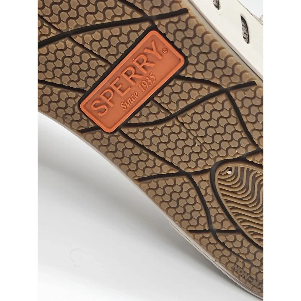 Sperry Mesh Slip On Boat Shoes Tan Beige Size 8